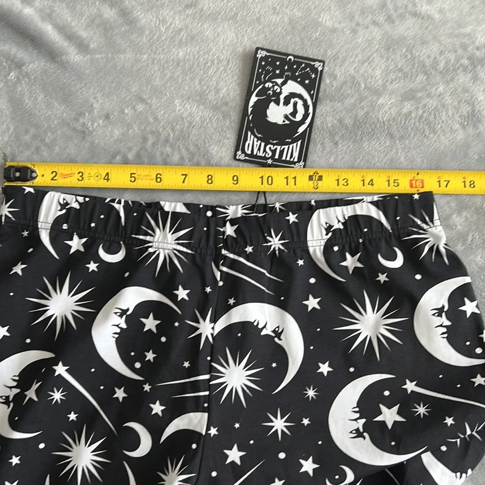 NWT Killstar Under The Stars Leggings Black White Size XXL - Picture 10 of 12